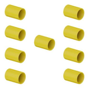 Imagem de 9 Luvas de Pressão Eletroduto Tigre 1" 32mm S/Rosca