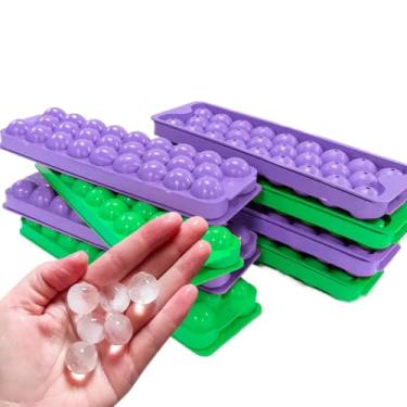 Imagem de Kit 4 Formas De Gelo Formato Esfera Para Bebibas Drinks Whisky Forminha Gelo Bolinha Redondo Organizador Geladeira