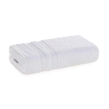 Imagem de Toalha De Rosto Karsten Unika Fio Penteado 100% Algodão 500g/m², Branc