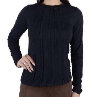 Imagem de Blusa Feminina Olho Fatal ML Viscose Preta - 601844-Feminino
