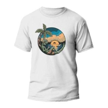 Imagem de Camiseta Alien Na Praia Masculina-Masculino