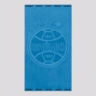 Imagem de Toalha De Banho Bouton Grêmio Jacquard Azul e Preta, Único