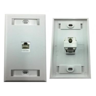 Imagem de Espelho de Parede 4 x 2 com 1 saída Rj45 Cat6 - Win Cabos
