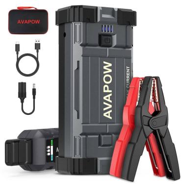 Imagem de Bateria de carro Jump Starter AVAPOW A28 3000A Peak 12V Lithium