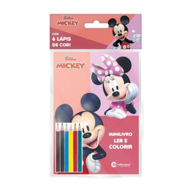 Imagem de Solapa Pop Minilivro Ler E Colorir Com Lápis - Mickey