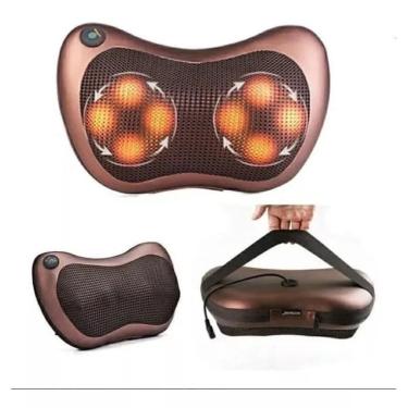 Imagem de Almofada Massageadora Shiatsu Pescoço Encosto Lombar Bivolt