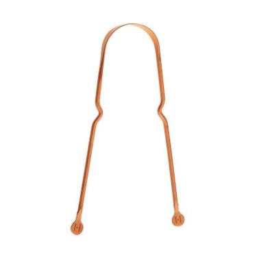 Imagem de Raspador Limpador De Língua Cobre Puro Ayurveda Original