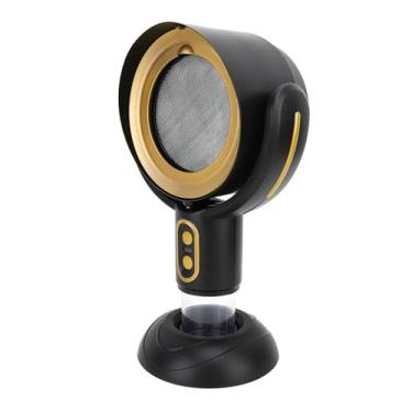 Imagem de Exaustor Portátil de Alcance, 2 Velocidades de fã de Cozinha USB Portátil para o Apartamento de Desktop Alcance da área de Mesa para Uso Interno (Black Golden)