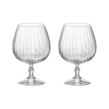 Imagem de Taça De Vidro Bormioli Rocco Para Conhaque 650 ml America 20s 2 Peças