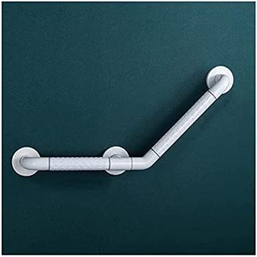 Imagem de Barra De Apoio Para Banheiro Barra De Apoio Para Banheira Com Círculos Luminosos De Segurança Alça De Suporte De Segurança De Aço Inoxidável Antiderrapante Para Idosos Com Deficiência,Branco,30 Cm