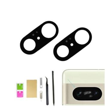 Imagem de (Pacote com 2 unidades) Pixel 7 Parte traseira da tampa da lente de vidro da câmera traseira para Google Pixel 7 GVU6C GQML3 6,3 polegadas