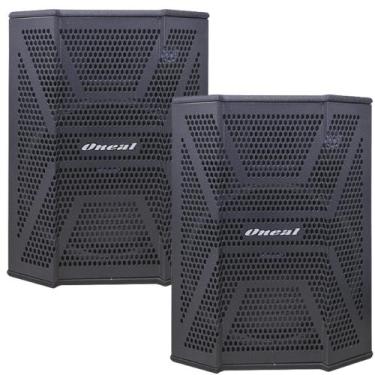 Imagem de Kit 2 Caixas de Som Acústica Ativa 12" Oneal OPB412EC, Preto