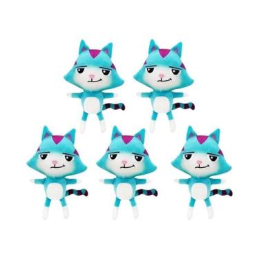 Imagem de Boneca de Pelúcia Sereia Gato 25cm - 8 Peças - Brinquedo Infantil, 5 p