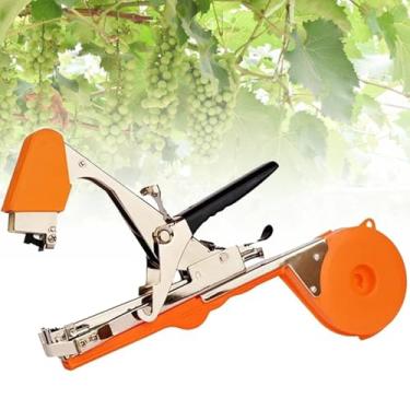 Imagem de NVYAZJ Máquina de amarrar plantas, ferramenta de encadernação manual, aperto de mão confortável, economiza tempo e esforço, incluindo fitas e grampos para amarrar caules e videiras de culturas