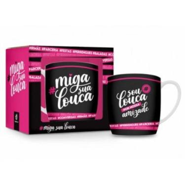 Imagem de Caneca porcelana urban 300ml - miga sua louca - Brasfoot