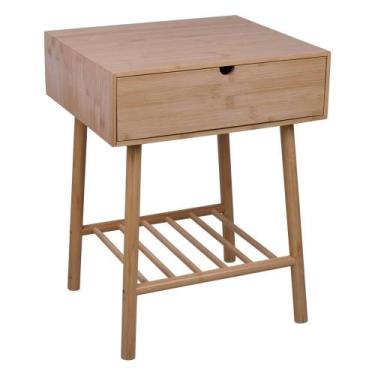 Imagem de Mesa de Cabeceira Serene BM Cazza, Marrom