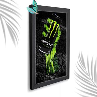 Imagem de Quadro Decorativo Energético Monster + Vidro 33x25 Estudio