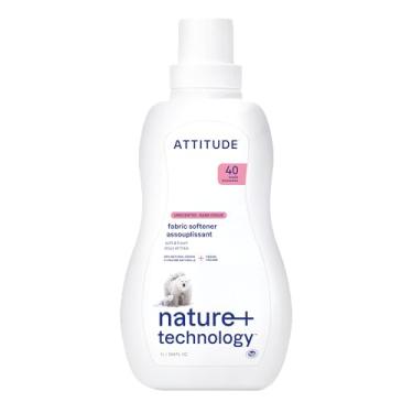 Imagem de ATTITUDE Líquido amaciante de roupas, detergente vegano e derivado naturalmente, à base de plantas, compatível com máquina de lavar HE, sem cheiro, 40 cargas, 90 ml