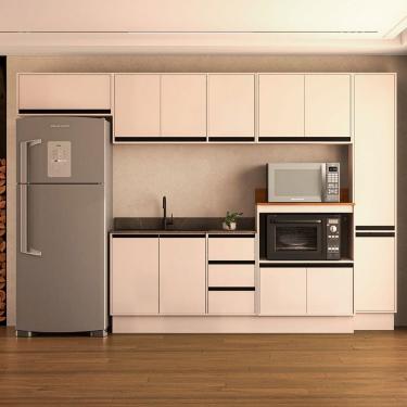 Imagem de Cozinha Completa Koya 12 Portas 3 Gavetas Creme - Politorno