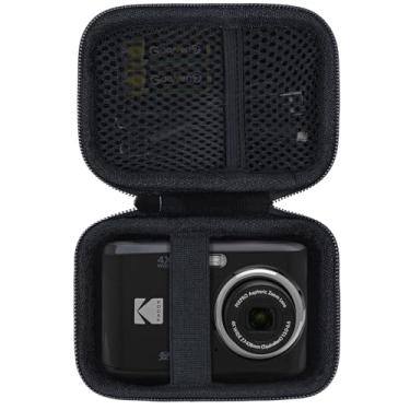 Imagem de Lebakort Estojo de armazenamento compatível com câmera digital KODAK PIXPRO Friendly Zoom FZ45 FZ55 16MP (capa preta)