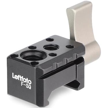 Imagem de Leftfoto Mini adaptador de grampo de trilho NATO padrão para DJI RS2 / RS-C2 / RS3 / RS3 Pro / RS3 mini, com pinos de localização ARRI de 3/20.3 cm e 1/10.2 cm, suporte para monitor de gaiola de