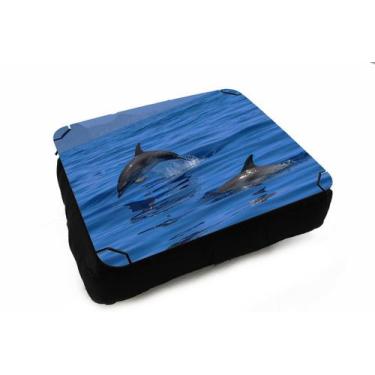 Imagem de Almofada Bandeja para Notebook Laptop Praia Mar Oceano Peixe - Deluzz,