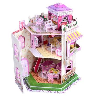 Imagem de Quebra-cabeça 3D Dollhouse Sourcingbay Rooftop Romance com luz LED