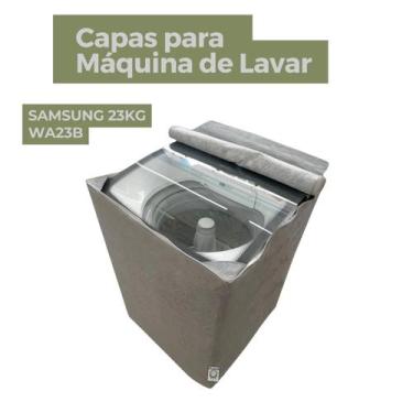 Imagem de Capa para lavadora samsung 23kg wa23b impermeável flex - Clean Capas, 