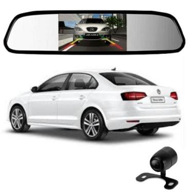 Imagem de Camera De Re Espelho Retrovisor Com Tela Volkswagen Jetta - Importado