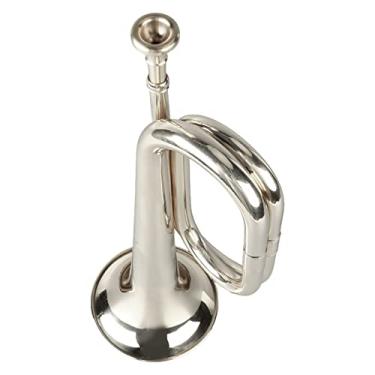 Imagem de Trompete Padrão, Latão Premium Fácil de Jogar C Trumpe de Key Com Bocal para Iniciantes Amantes de Modelos ou Membros Família (Prata)