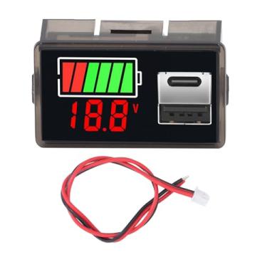 Imagem de Monitor de Bateria Versátil, Display Retroiluminado por LED, Segurança Aprimorada, Função de Memória para Medidor de Bateria de Carrinho de Golfe, Veículo Motocicleta Barco (Luz