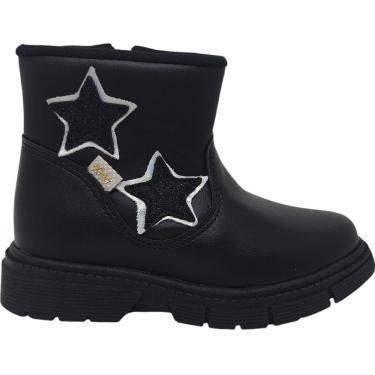 Imagem de Bota Coturno Infantil Menina Casual Dia a Dia Passeio Escola com Brilho e Zíper Conforto Kidy 084-0106