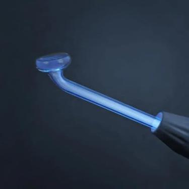 Imagem de Eletrodos de Alta Frequência para Terapia Facial, Kit com 4 Tubos de Vidro, Tratamento de Acne e Rejuvenescimento (Cogumelho Roxo)