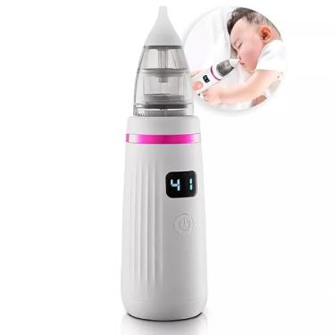Imagem de Sugador Nasal Elétrico para Bebê - Aspirador Nasal Portátil USB - Limpador de Nariz e Ouvido - 5 Níveis de Sucção, 3 Bocais Intercambiáveis - Removedor de Muco Infantil - UpShop