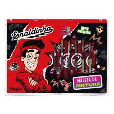 Imagem de Enaldinho Maleta Kit de Pintura 24 Peças - Ciranda Cultural