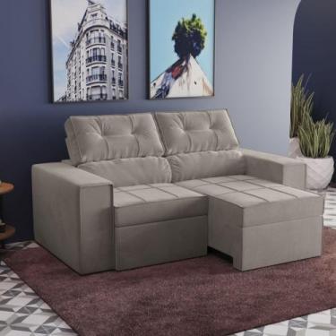 Imagem de Sofá Retrátil Reclinável Agatha Kappesberg, 53,45 kg, Cinza