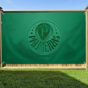 Imagem de Palmeiras Bandeira Externa De Lado Único Com Quatro Furos Decoração De
