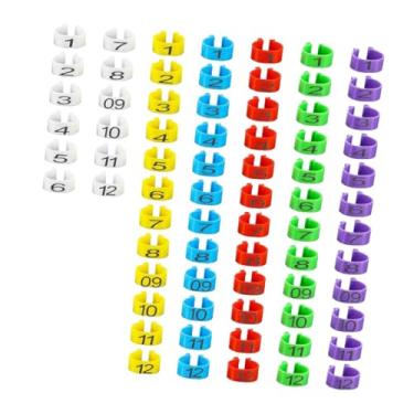 Imagem de WeiLaiKeQi 100x Anéis para Pernas de Pombo Acessório Marcador Legível Anéis Versáteis para Pés de Pombo Identificação de Pássaros para Pernas para Patos Mandarim