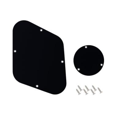 Imagem de Banworks Conjunto De Tampa Cavidade Placa Traseira 3 Camadas Lp E Interruptor Controle Para Gibson Standard Custom Les Paul Jt/Hgb-03 Preto Brilhante