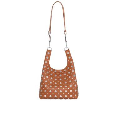 Imagem de Rebecca Minkoff AYLA Studded Shopper, Caramello, Caramello