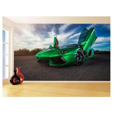 Imagem de Papel De Parede 3D Carro Lamborghini Aventador 3,5M Car182 - Você Deco