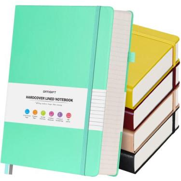 Imagem de Caderno OFFIGIFT College Ruled 312 páginas em couro A5 de capa dura