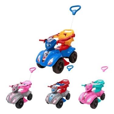 Imagem de Carrinho Infantil Quadriciclo Passeio Empurra Haste Kendy, Dog menino 