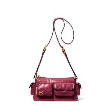 Imagem de Michael Kors Dakota Bolsa transversal pequena conversível com bolso, amoreira, Amora, One Size