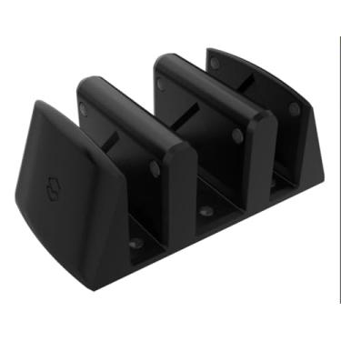 Imagem de Suporte Triplo 3 Notebooks Fechado Laptop Mesa Vertical