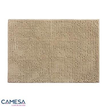 Imagem de Tapete Banheiro Bolinhas Popcorn Microfibra Macio e Decorativo 60x40cm