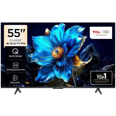 Imagem de Smart TV 55 TCL, 4K UHD, QLED, Google TV - 55P7K, Preto, Bivolt