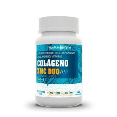 Imagem de Colágeno ZMC DUO Tipo I + Tipo II - 1270mg (60 caps) - Padrão: Único -