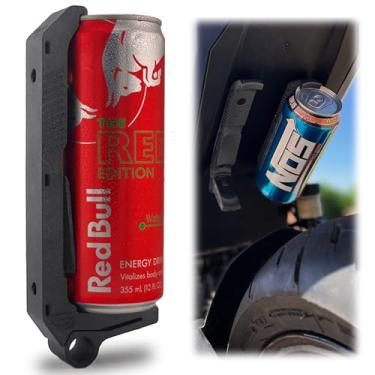Imagem de CanClip Suporte para bebidas energéticas para motocicletas, carros off-road, caminhão e barco, serve para latas Monster Bang de 473 ml Red Bull de 340 g, suporte resistente com liberação rápida