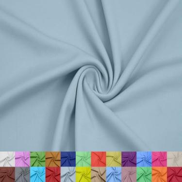 Imagem de Stylish FABRIC Forro interloque 100% poliéster de 152 cm de largura – tecido de malha leve elástico bidirecional da The Yard para vestuário, maternidade, decorações de festa, cortinas, artesanato e